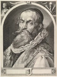 Porträt von Hendrick Goltzius, veröffentlicht 1617